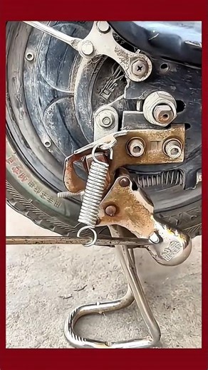 Mechanic Trick to Install a Tough Kickstand Spring Safely#Motorcycle #BikeRepair #Kickstand