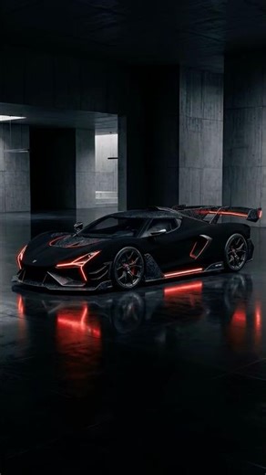 The DARKEST Hypercar Concept Ever Made! 🦇🏎️ #Vantablack