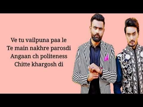 pink pink addiyan lyrics - Jigar ft. Amrit Mann | Narendra Bathh