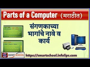 संगणकाच्या भागांचे नावे व कार्य |Parts of computer and its functions by Smart School |Computer Parts