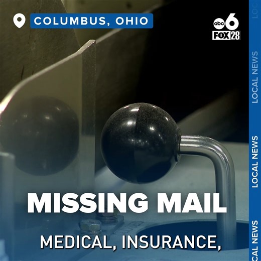 Mail delays are common around the holidays, but for a woman who recently relocated to another part of Columbus, missing mail has been an ongoing problem for months. The mail delays are causing missed bills, costly late fees, and growing frustration. https://abc6onyourside.com/news/local/ive-tried-everything-usps-customer-says-missing-mail-has-caused-months-of-missed-bills-columbus-ohio | FOX 28 Columbus
