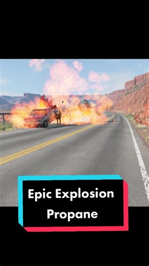 Propane explosion beamng #beamng #carcrashed #propanetank #carexplosion #pcgame