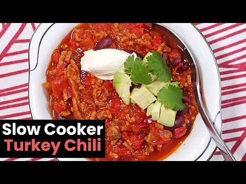 Healthy Slow Cooker Turkey Chili