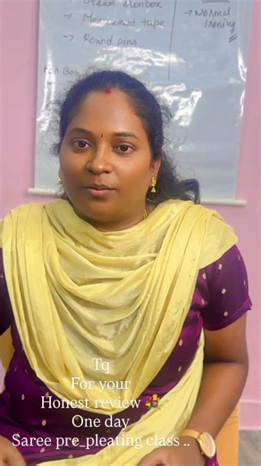 Shee makeovers on Instagram: "One day saree pre_pleating class @shee_makeover Learn all techniques Box folding,Hanger folding,Fluffypleats etc.. . Class details call 8870974499 . #coimbatoremakeupartist #sareeclass #sareedrape #pleats #sareeofinstagram"