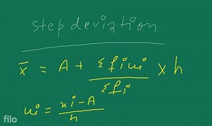 Example 5. Using short cut method, find the mean height from th... | Filo
