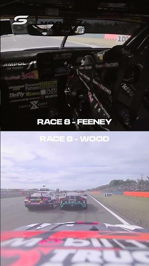 Plenty of biff and barge between Chaz Mostert and Broc Feeney 💥 #RepcoSC #Supercars #Shorts