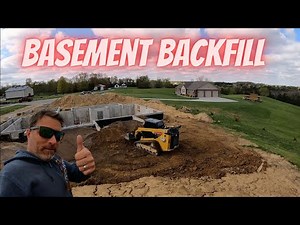 Backfilling a basement foundation. A must watch before you backfill your basement foundation.