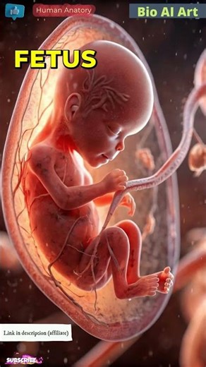 Human Fetus Animation | Human Anatomy | Bio AI Art | 03