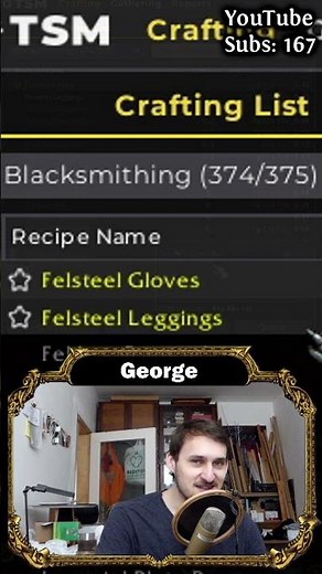 374 - 375 Blacksmithing | TBC Classic highlights || #shorts