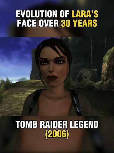 Evolution Of Lara Croft’s Face Over 30 Years #gaming #tombraider #laracroft #tombraiderremastered