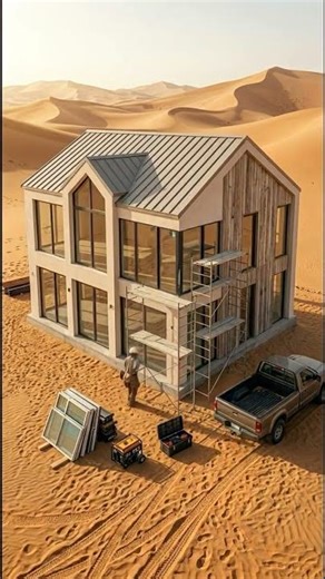 From Sand to Home: Woman Builds an Amazing Desert House
