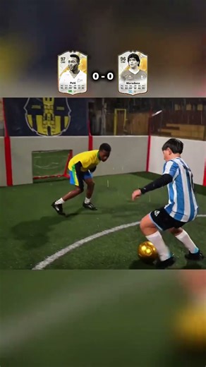Mini Pele Vs Mini Maradona. #ballondor #pele #maradona #footballshorts