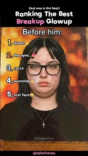 Ranking The Best Breakup Glowups ✨ #shorts #glowup #transformation #makeup #beauty