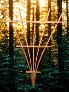 Wooden Fan Trellis | 6ft Climbing Plant Support, Garden Decor - Etsy Australia