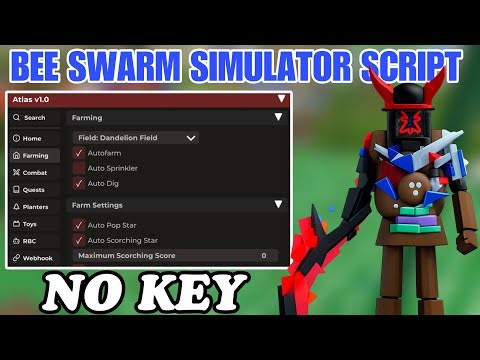 Bee Swarm Simulator Script *NO KEY* Autofarm, Auto Dig, Auto Bosses, Auto Quests, Auto Toys & More!