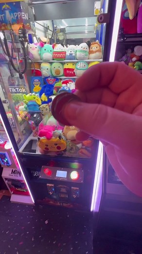 Christmas Blue Rainbow Friend Claw Machine Fun