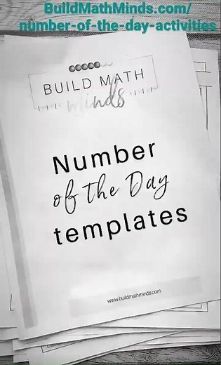 Build Number Sense with these Number of The Day Templates