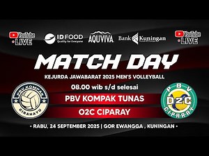 KEJURDA 2025 JAWABARAT MEN'S VOLLEYBALL | PBV KOMPAK TUNAS VS O2C CIPARAY