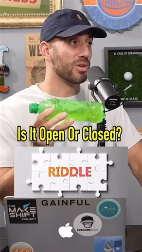The Makeshift Project on Instagram: "Is it OPEN or CLOSED?! Can You Figure It Out? #reels #open #closed #bottle #trick #riddle #prank"