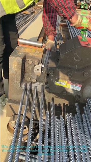 Rebar Cutter Cuts 4 Threaded Bars at Once: Heavy-Duty Construction Tool