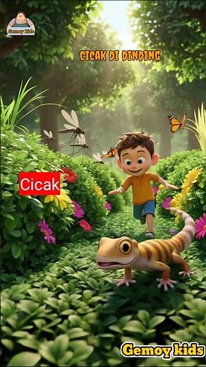 Cicak Cicak di Dinding 🦎 | Lagu Anak Lucu Animasi 3D | Cicak Tangkap Nyamuk! #shorts