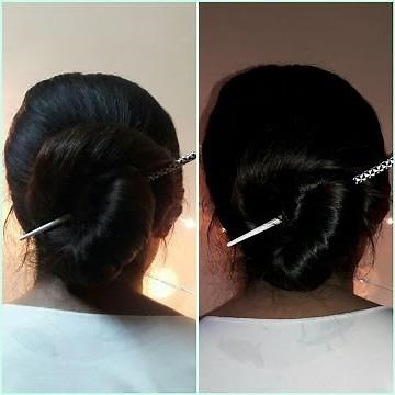 How to make a bun with a Hair Stick