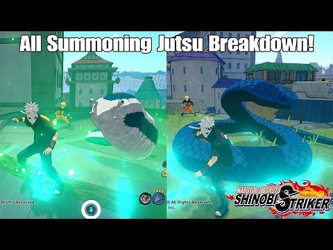 Naruto To Boruto Shinobi Striker All Summoning Jutsu Breakdown And Gameplay!