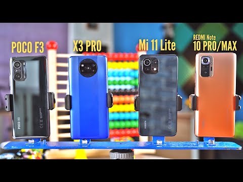 Poco F3 vs X3 Pro vs Mi 11 Lite vs Redmi Note 10 Pro Camera Comparison