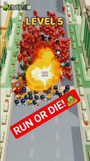 😱 Zombie Run Level 5 Is Insane! 🔥 Can I Survive? 🧟 #gaming #shorts #run #zombiegame
