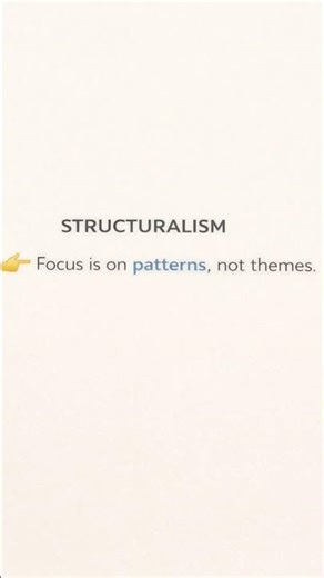 Structuralism Trap | Pattern vs Theme | UGC NET English#literarytheory #netjrf #structuralism#shorts