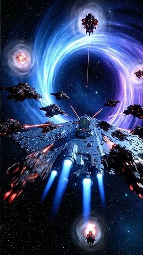 Space War: Chase Through the Wormhole | Epic Sci-Fi Escape #spacewar #space #animation