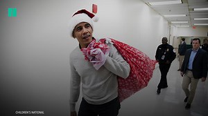 299K views · 3.5K reactions | Former President Barack Obama surprised patients with gifts at a children’s hospital in Washington, D.C. | HuffPost | Facebook