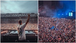 Horrifying moment Calvin Harris fans are floored by Hampden crowd surge