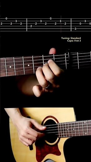 Titanium -David Guetta | EASY Guitar Tutorial with TABS | CAPO 3