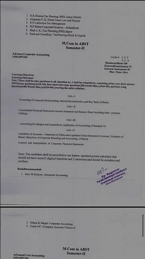 "Complete M.Com Syllabus 2025 | Semester-Wise Breakdown & Subjects Explained" #MComSyllabus#mcom