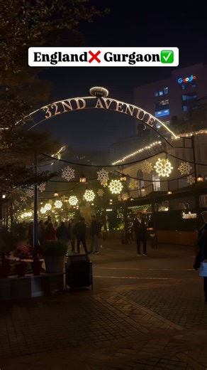 Delhi | Gurgaon | Noida on Instagram: "British ❌ Gurgaon✅ . . . #32ndavenue #gurgaon #delhi #noida #christmas"