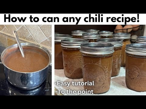 How to Pressure Can Chili | Easy DIY canning chili tutorial! #canning