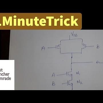 #1MinuteTrick | AND logic | NMOS and PMOS in AND logic | Series | Parallel | ANS | APP