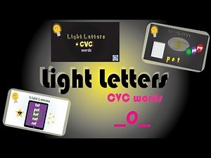Read CVC words with the O vowel | Light Letters Video 4 | Segmenting and Blending Words
