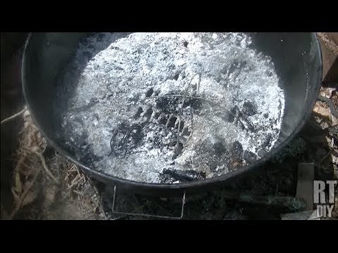 Easy Fire Pit Setup Using an Old Grill ~ Rick's Tips