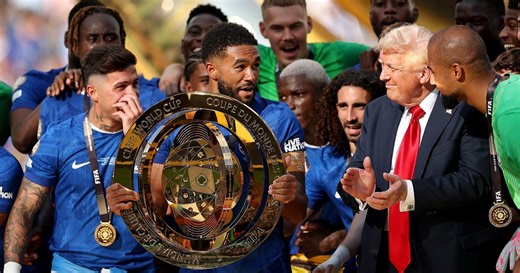 Trump presents trophy at Club World Cup as FIFA opens office in Trump Tower
