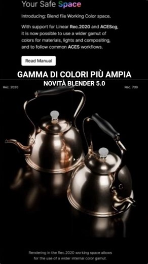 What's New in Blender 5.0: Wider Color Gamut with Support for Linear Rec. 2020 and ACEScg