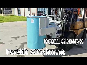 Introducing our top-of-the-line Forklift Attachment: the Drum Clamp!