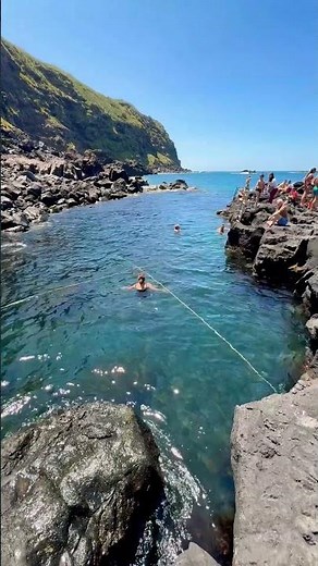 🎥 Secret Natural Pool in the Azores 🌋💦 | Swimming in the Warm Waters of the Atlantic