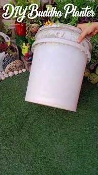 DIY plastic bucket planter | gardening decor ideas#shorts#bestoutofwaste #diy #shortscraft#trending