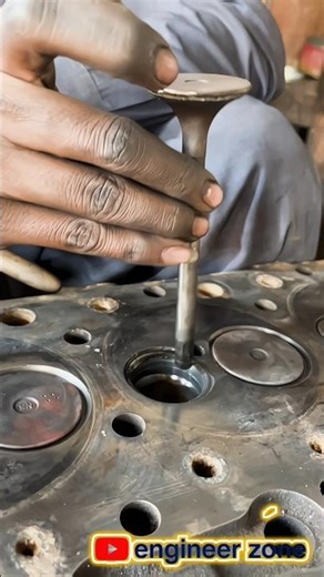 🔥 Perfect Valve Lapping & Grinding Process | Satisfying Engine Rebuild ASMR #Shorts