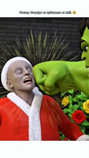 Granny Grandpa vs spiderman vs hulk funny animation video || Granny House Escape || Granny 3 #granny