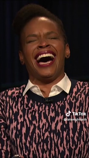 Amber Ruffin Funny Bloopers on Seth Meyers Show - Point Counterpoint Debate Comedy