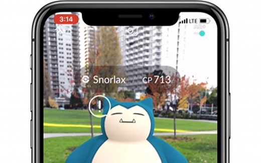 苹果 iPhone X - Pokémon GO 运用 ARKit（演示 DEMO）- Apple （无声）