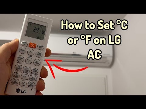 How to Set °C or °F on LG AC Remote Control